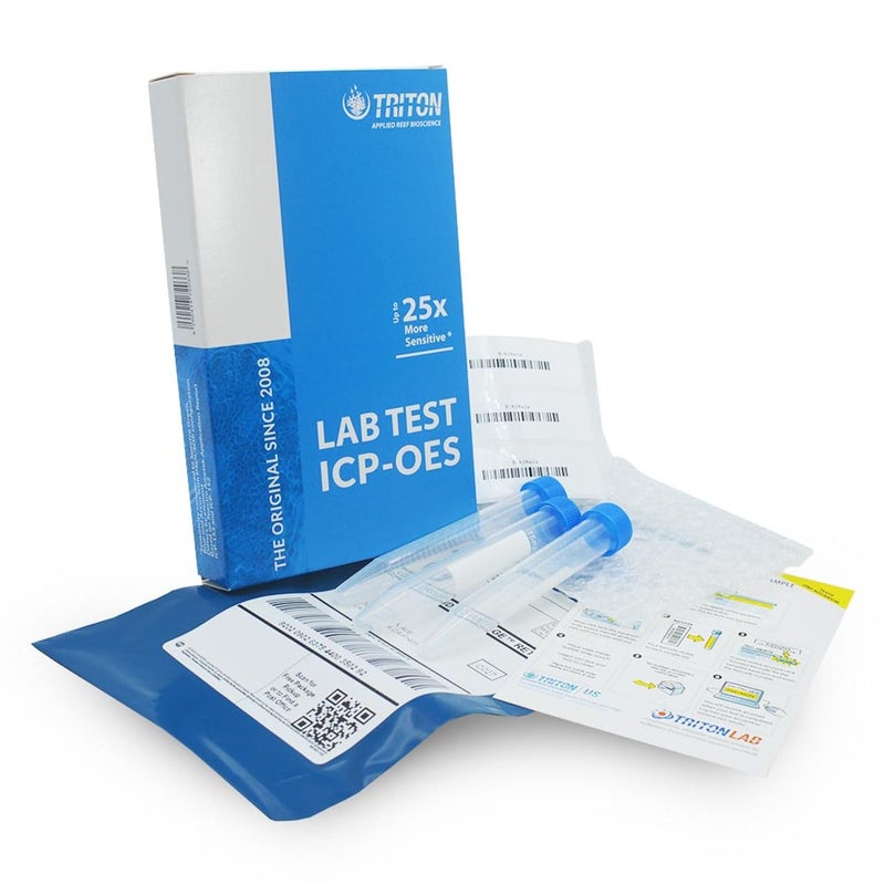 Triton Labs ICP-OES Water Test- Full Panel of 32 Elements - Saltwater Reef Testing Kit - Image 1